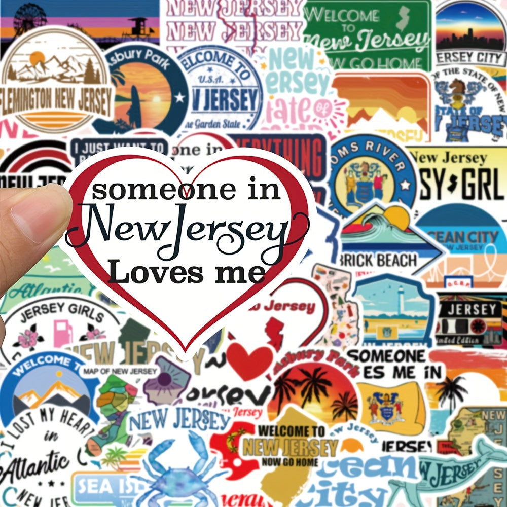 50pcs English Graffiti Stickers for Guitar Skateboard Laptop DIY Stickers