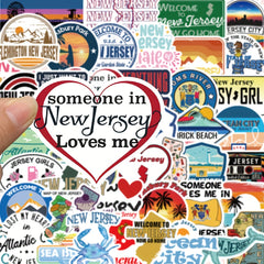 50pcs English Graffiti Stickers for Guitar Skateboard Laptop DIY Stickers