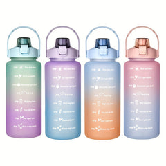 Modern Plastic Water Bottle with Straw