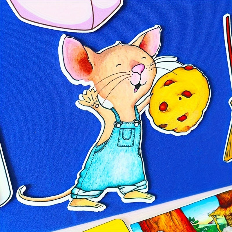 Felt Storytelling Kit Apron Drama with Mixed Colors Novelty Toy