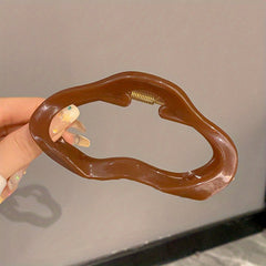 Acrylic Vintage Hair Claw Back Head Shark Claw Ponytail Holder