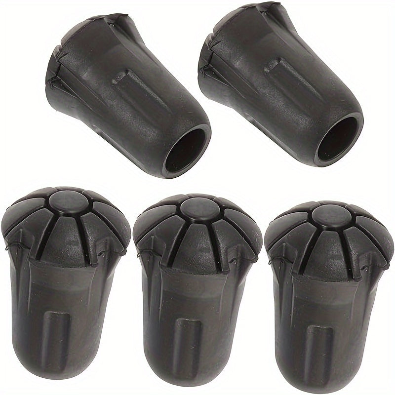 5pcs Trekking Pole Foot Covers Tip Protectors Pads Non Slip Accessories