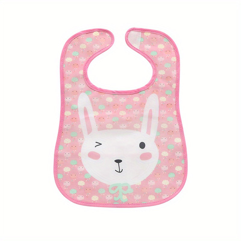 PEVA Towel Bibs Waterproof Dirt Resistant Dinosaur & Rabbit Print