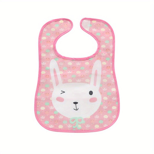 PEVA Towel Bibs Waterproof Dirt Resistant Dinosaur & Rabbit Print