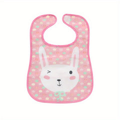 PEVA Towel Bibs Waterproof Dirt Resistant Dinosaur & Rabbit Print