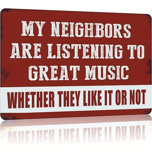 Vintage Man Cave Decor Funny Music Signs Garage Bar Patio Wall Decorations