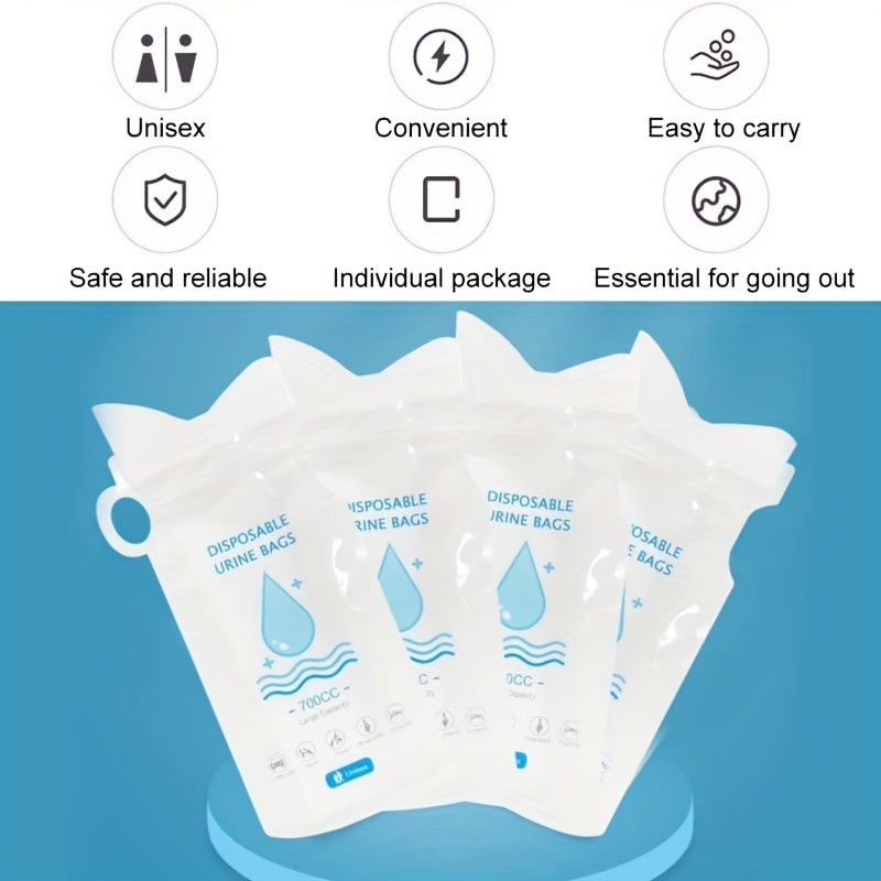 6pcs Emergency Urine Bag Disposable Portable Unisex Travel Vomiting Bag