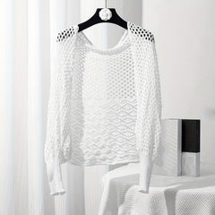 Solid Knitted Warm Wraps Hollow Out Shawl