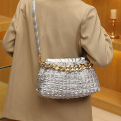 Fashionable Chain Decor Shoulder Bag Crossbody Bag