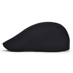 Men's Cotton Peaked Cap Solid Color