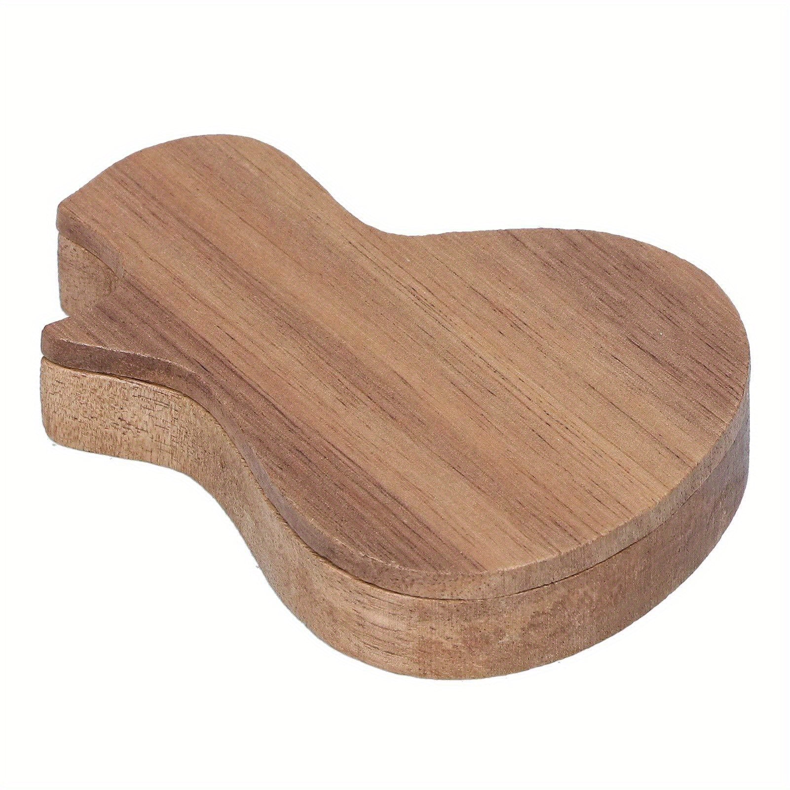 Wooden Guitar Picks Set With Case & 3 Picks
