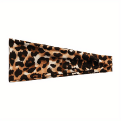 Floral Sports Sweatband Leopard Snake Headband