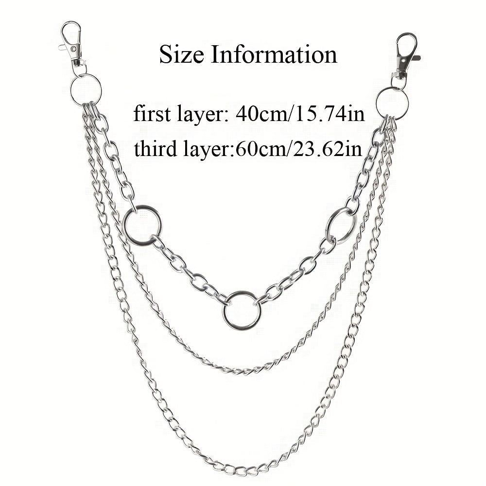 Metal Pants Chain Punk Retro Waist Chain For Men