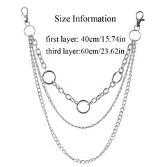Metal Pants Chain Punk Retro Waist Chain For Men