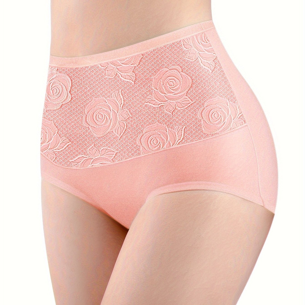 Floral Print Briefs Stretchy Intimates Panties
