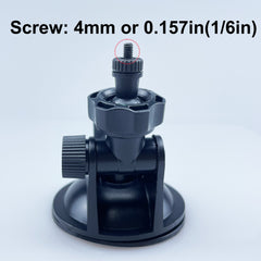 1 6 4mm & 1 4 6mm 360 Ball Rotatable Adapters Suction Cup Mount