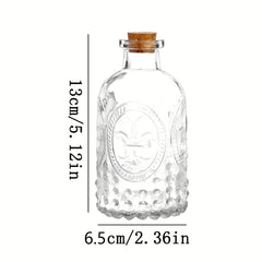 1pc Glass Bottle 8 5oz Small Glass Jar Medicine Bottle Mini Bottle With Cork
