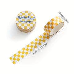 1pc Checkered Series Washi Tape Grid Pattern For DIY Paper Crafts