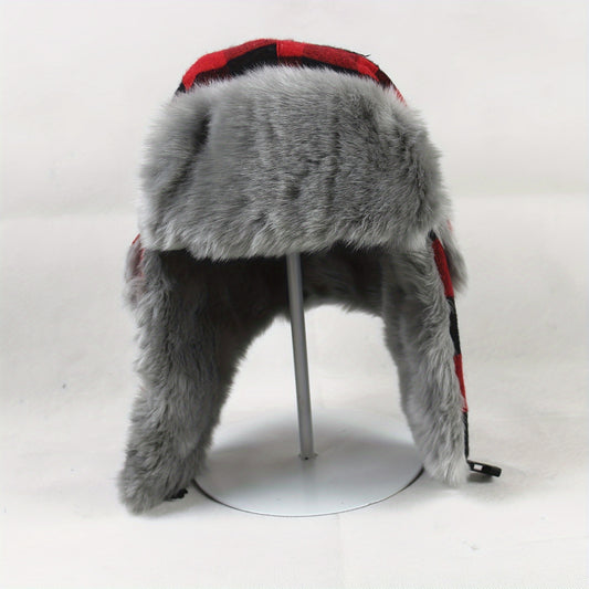 Plush Trapper Hat for Men and Women Winter Outdoor Ski Hat