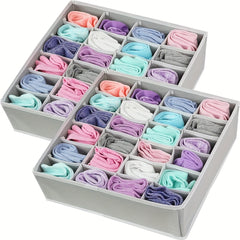 Foldable Fabric Sock and Underwear Drawer Organizer Hanging Storage