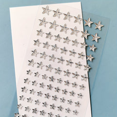 72Pcs Adhesive Acrylic Rhinestones Face Jewels DIY Crafts Stickers