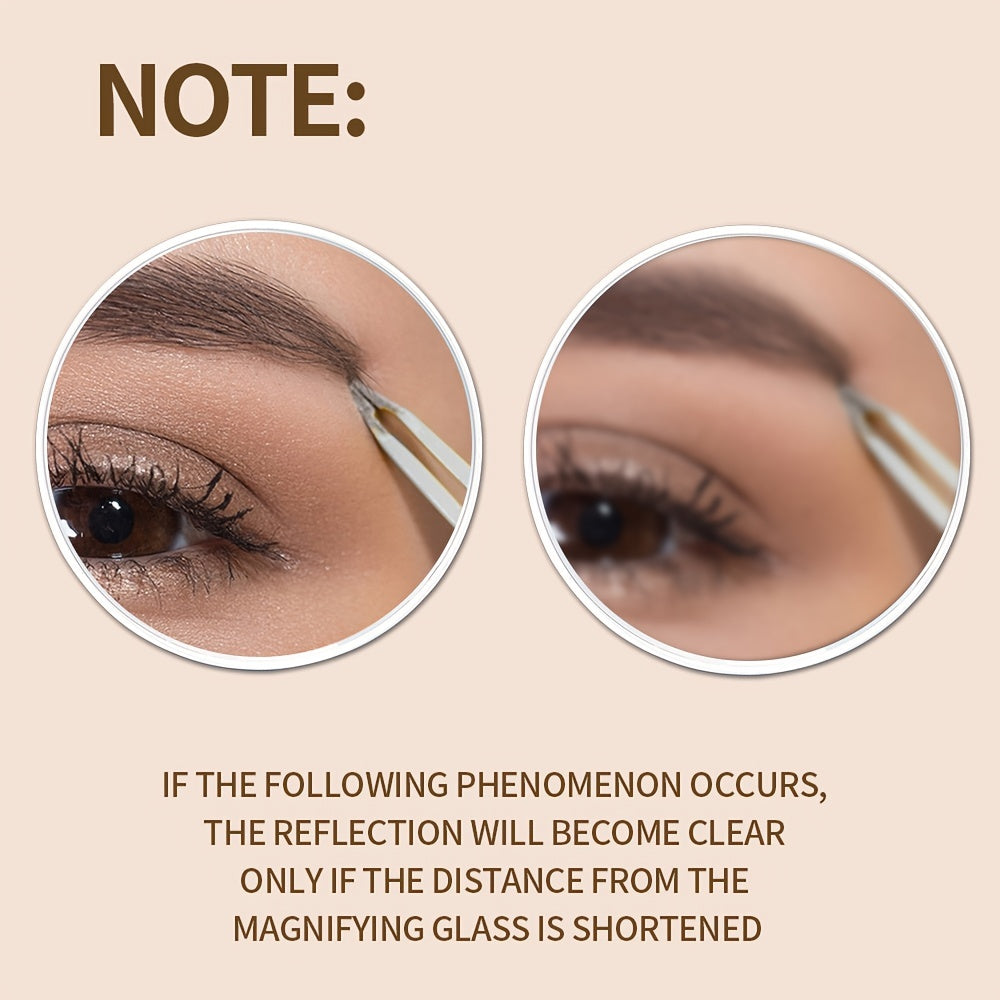 Portable 10X Magnifying Shower Mirror with Suction Cups