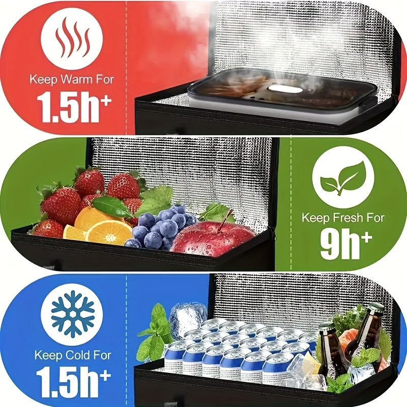 XL Insulated Tote Bag Keeps Food Hot/Cold for Hours