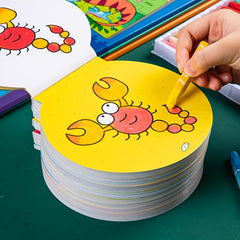 Circular Graffiti Coloring Book for Ages 3 - Animal Drawing Games