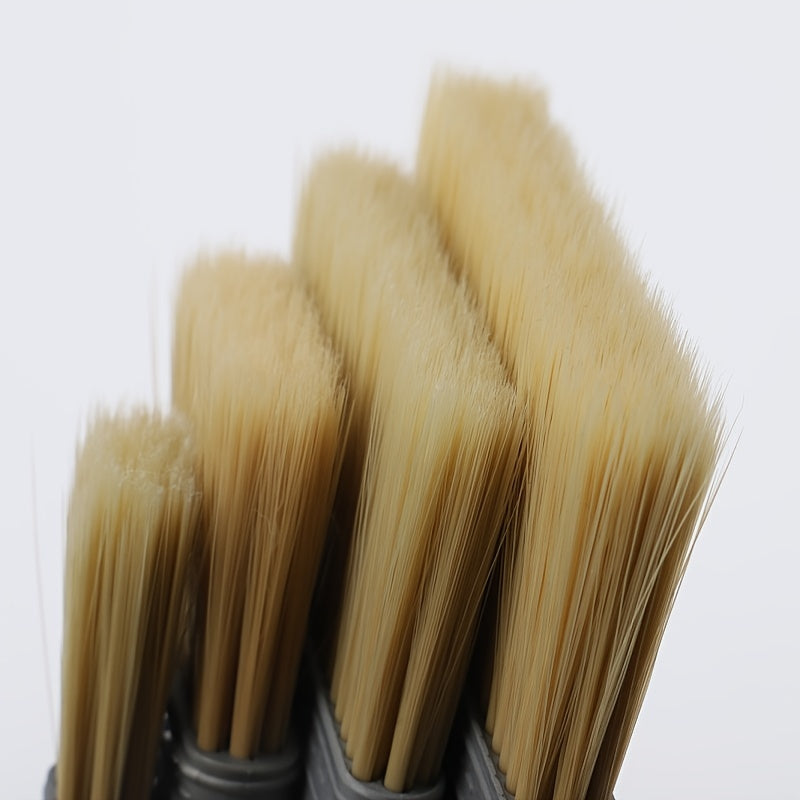 5pcs Plastic Handle Hair Brush Full Sharpening Silk Hair Sweeping Cleaning Brush