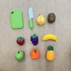 Fruit Slicing Toys Apples Strawberries Pineapples Oranges Accessories