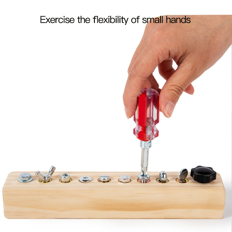 Kids' Screwdriver Busy Board Hand Skills DIY Tool Set