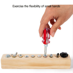 Kids' Screwdriver Busy Board Hand Skills DIY Tool Set
