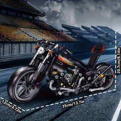 1000 pcs Retro Motorcycle Model Kit for Decoration and Unique Gift Idea