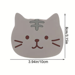Cartoon Cat Coaster Non Slip Cup Mat Home Decor Kitchen Gadgets
