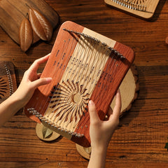31 Strings Mini Thumb Lyre 17 Strings Finger Harp Wood Creative Finger Lyre