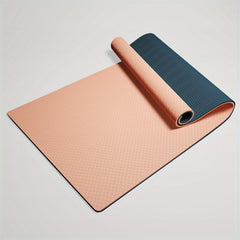 Solid Double Sided Non-Slip Yoga Mat Eco Friendly TPE Pilates Mat