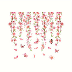 Flower Butterfly Wall Sticker Toilet Home Decor