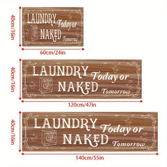 Farmhouse Laundry Runner Rug Anti Slip Kitchen Mat