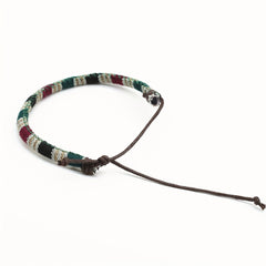 Ethnic Style Pattern Printing Woven Bracelet Men's Novelty Casual Gift Jewelry