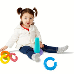 Rainbow Stacking Rings for Kids PE Material Toy