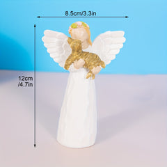 Resin Angel Statue Pet Memorial Supplies Cat Dog Souvenirs