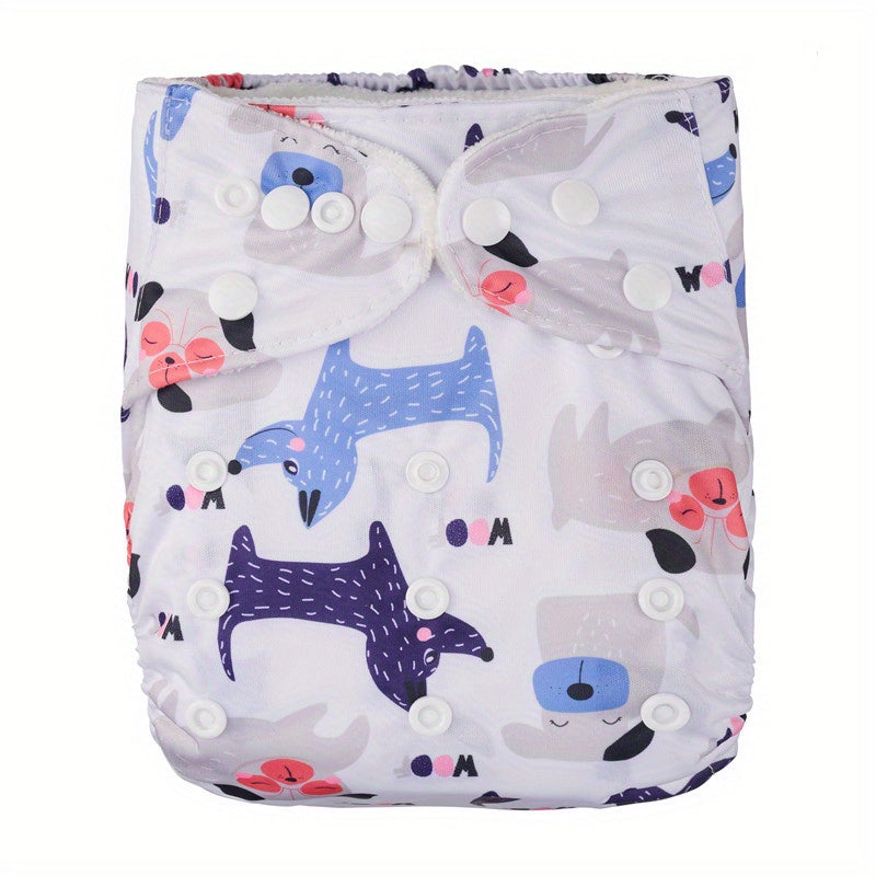 Reusable Adjustable Diaper w/ Inserts for Babies 3-15kg