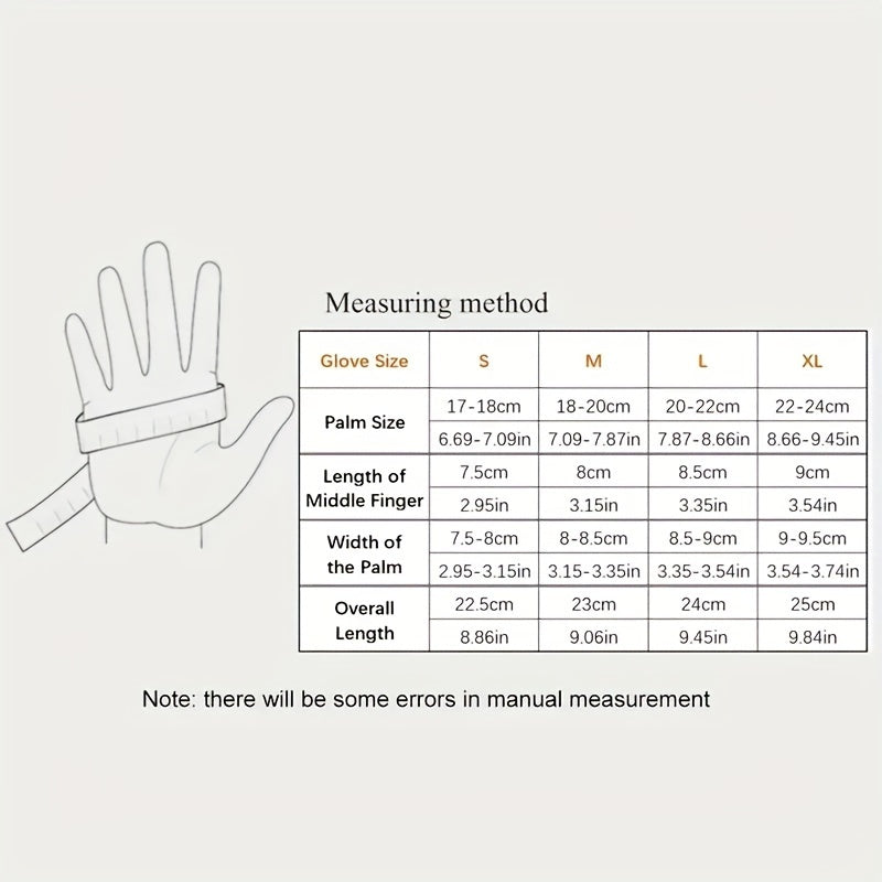 Winter Zipper Warm Gloves - Touch Screen Windproof Non Slip Gloves