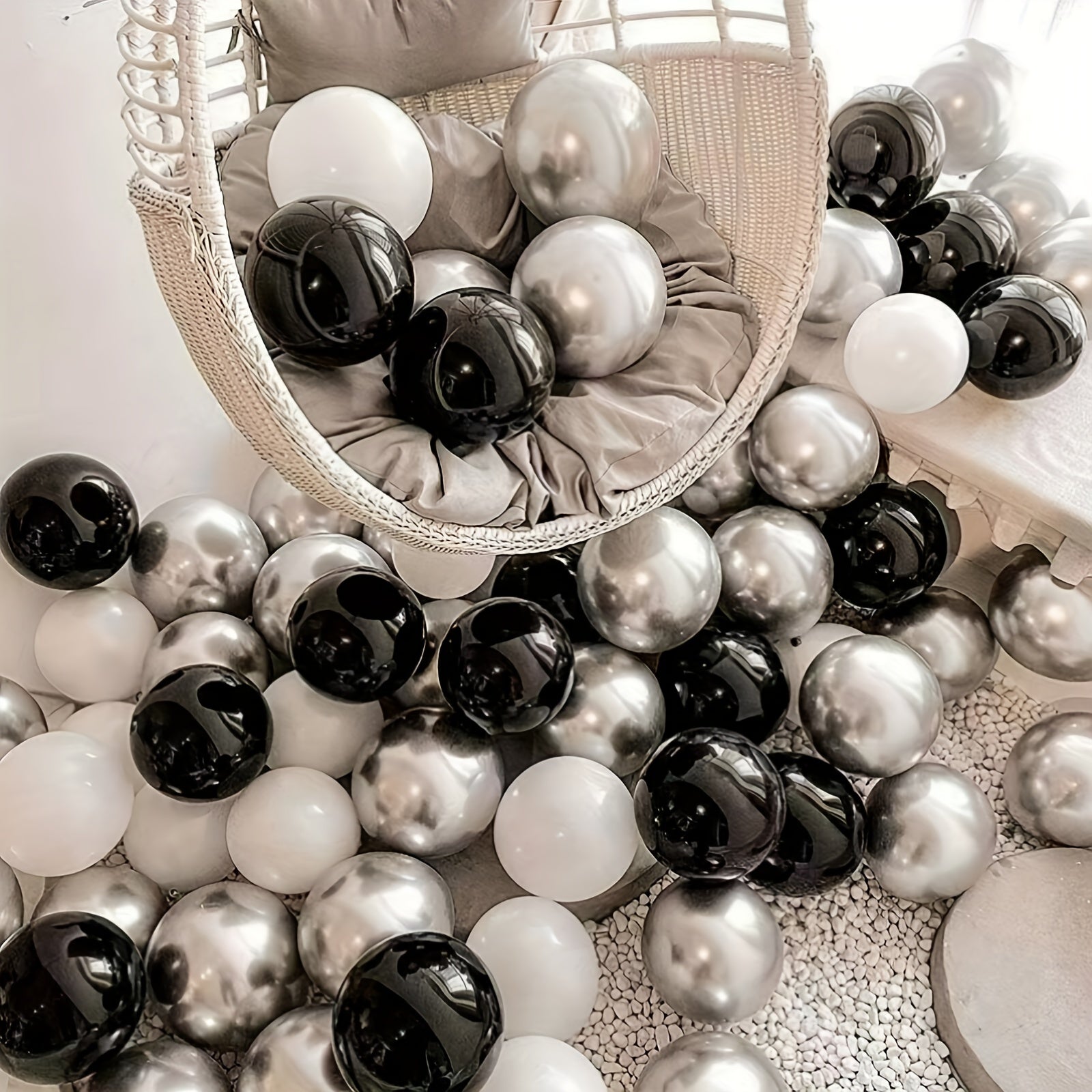 15pcs Silvery Balloons for Party Decorations
