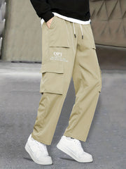 Men's Relaxed Fit Cargo Pants with Pockets