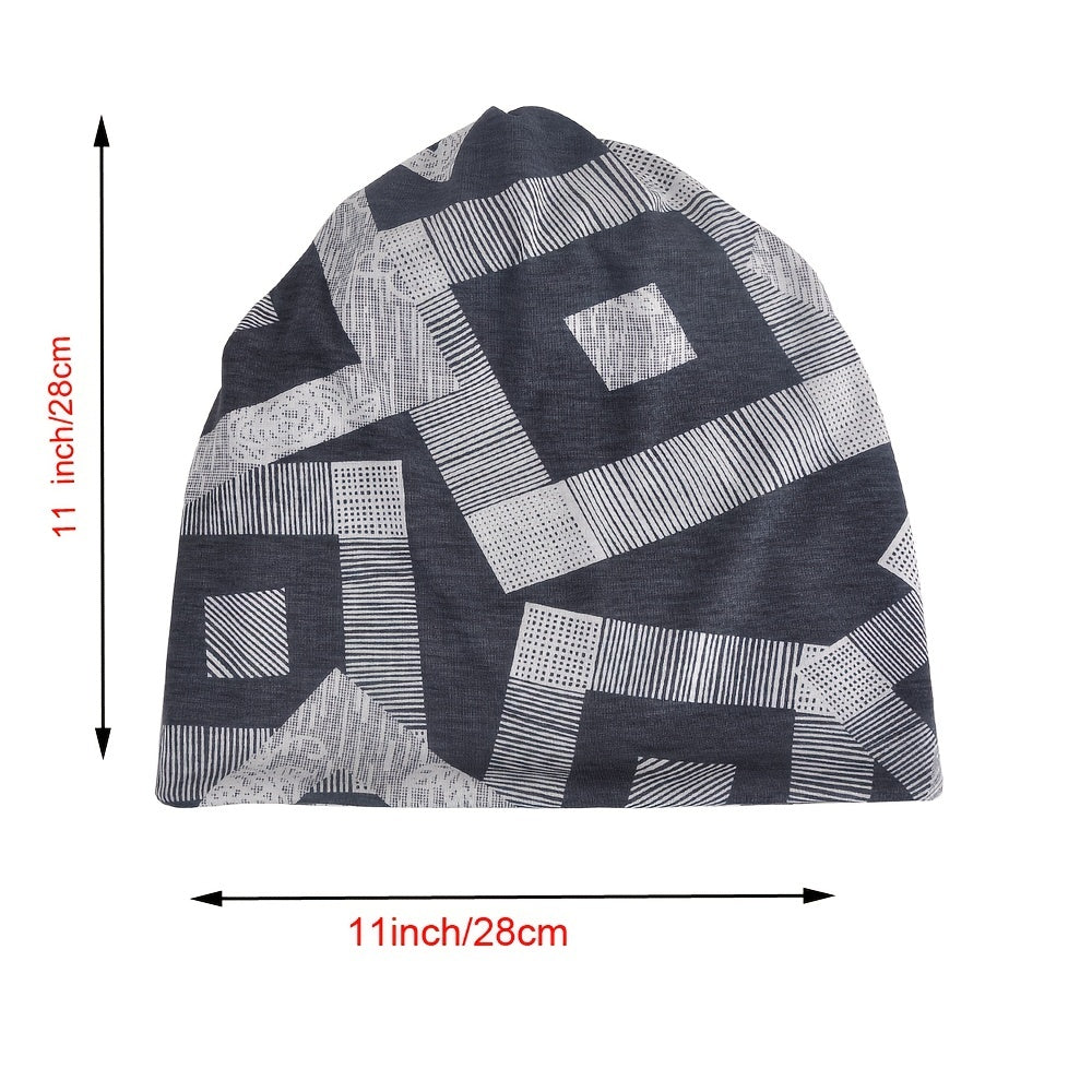 Womens Slouchy Beanie Hat & Infinity Scarf Set for Sports