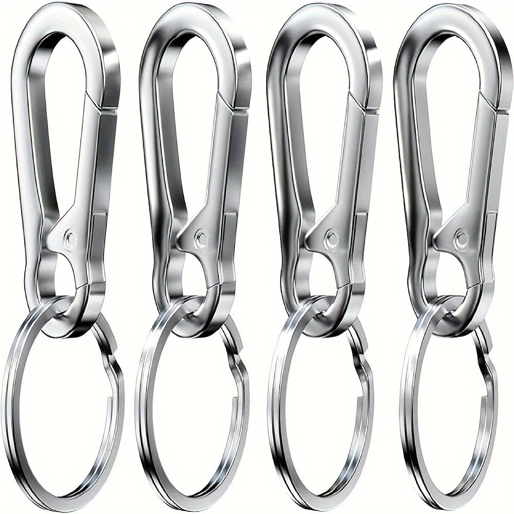 4pcs Metal Clip Buckle Keyring Keychain Hook for Outdoor Camping Hiking