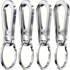 4pcs Metal Clip Buckle Keyring Keychain Hook for Outdoor Camping Hiking