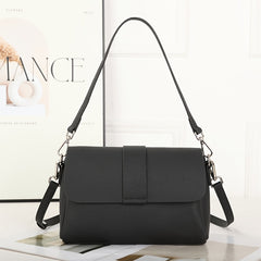 Vintage Leather Shoulder Bag with Adjustable Strap