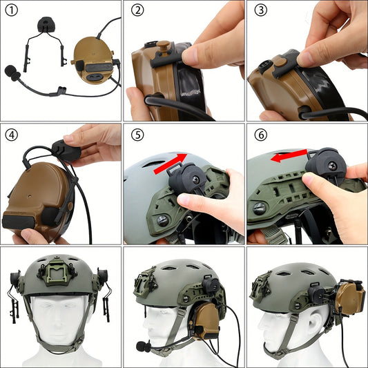 Headphone Holder for Comtac II Helmet ARC OPS CORE Rail Adapter